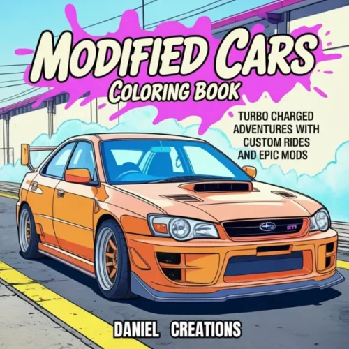 Modified Cars Coloring Book