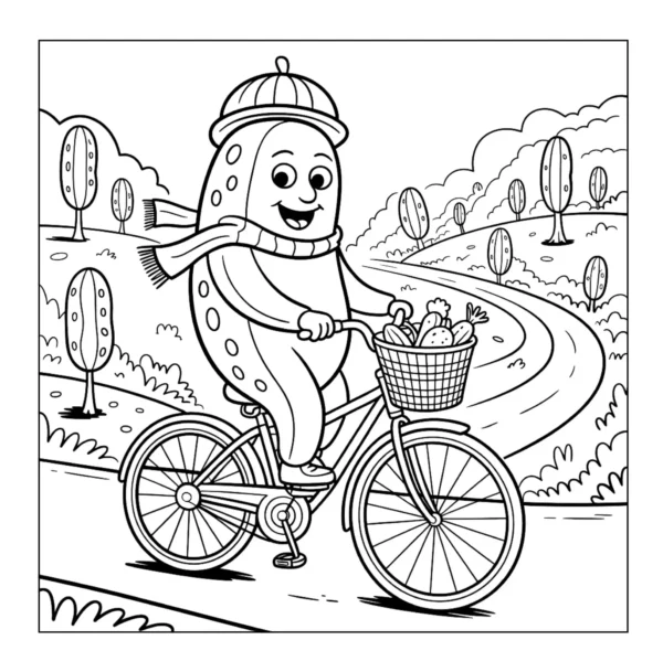 Pickle Coloring Book - 40 Pages