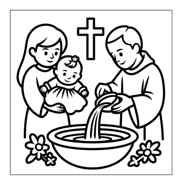 Baptism Coloring Book (Printable PDF)