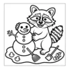 Raccoon Coloring Book - 40 Pages