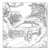 Modified Cars Coloring Book - 40 Pages