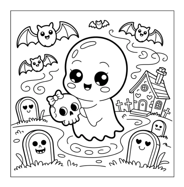 Creepy Kawaii Coloring Book (Printable PDF)