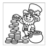 Stacking Gold Coins St Patrick's Day Coloring Book - 40 Pages