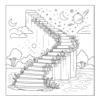 Stairway to the Stars Stone stairway leading to the sky.