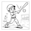 Baseball Coloring Book - 40 Pages