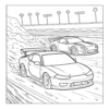 Modified Cars Coloring Book - 40 Pages