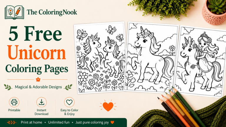 Unicorn Coloring Pages