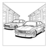 Modified Cars Coloring Book - 40 Pages