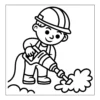 Construction Coloring Book - 40 Pages