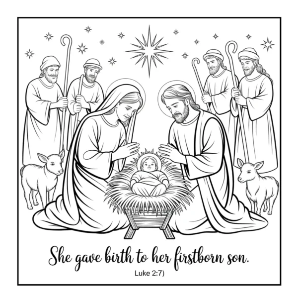 Bible Verse Coloring Book - 40 Pages