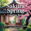 Sakura Spring Coloring Book cover — 40 printable pages