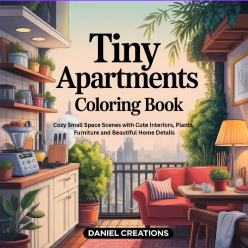Tiny Apartments Coloring Book (Printable PDF)