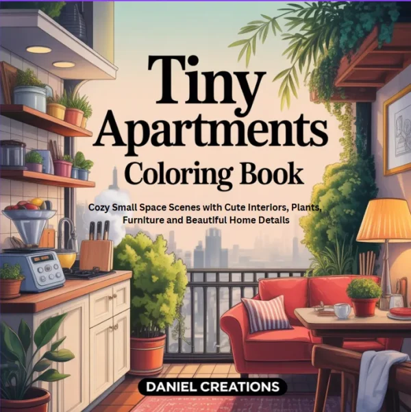 tiny apartments Tiny Apartments Coloring Book (Printable PDF)