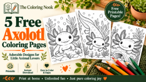 Axolotl Coloring Pages