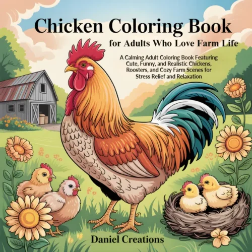 Chicken Coloring Book - 40 Pages