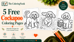 Cockapoo Coloring Pages