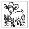 Cowboy Hat Goat Goat wearing a cowboy hat.
