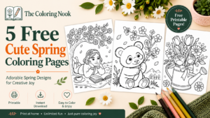 Cute Spring Coloring Pages