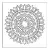 Detailed Circular Mandala Detailed circular mandala coloring page.