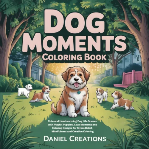 Dog Coloring Book - 40 Pages