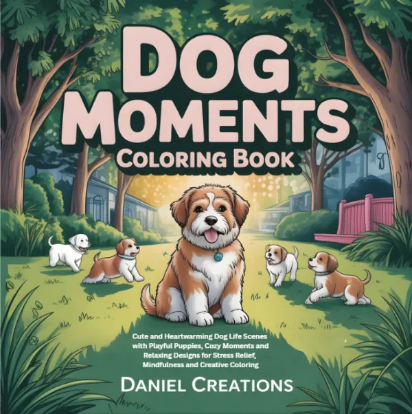 Dog Coloring Book Dog Coloring Book - 40 Pages