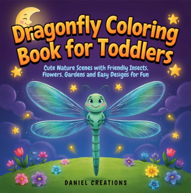 Dragonfly Coloring Book - 40 Pages