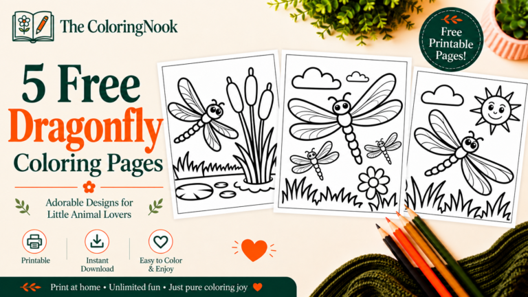 Dragonfly Coloring Pages