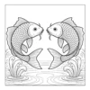Two koi fish swimming together.