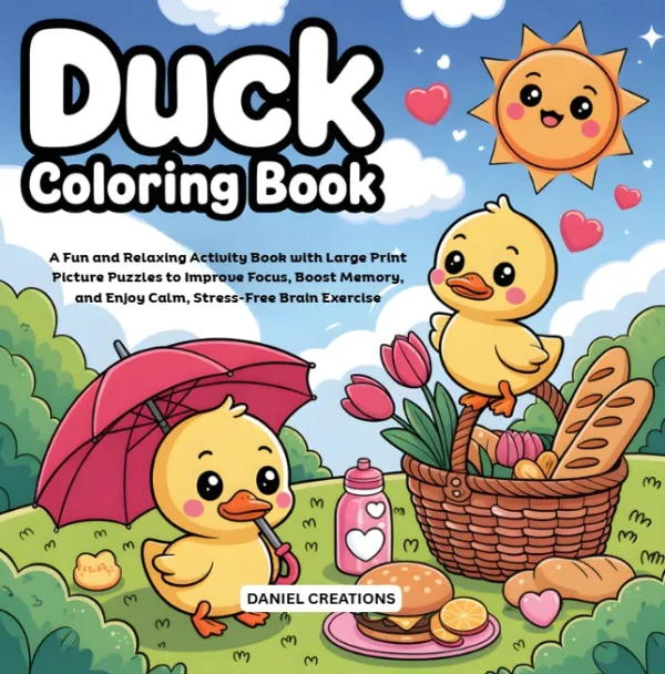 Duck Coloring Book - 40 pages