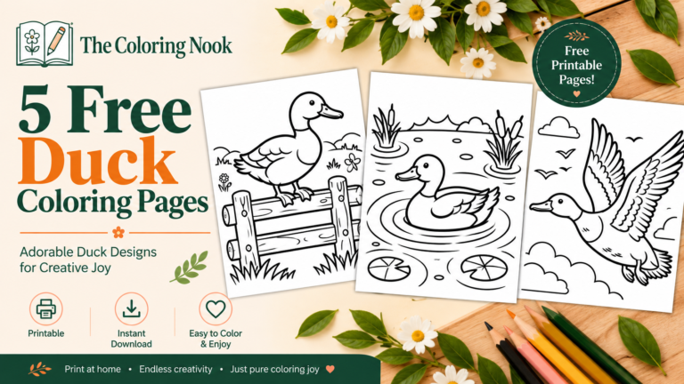 Duck Coloring Pages