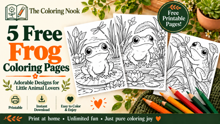 Frog Coloring Pages