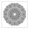 Geometric Star Mandala Geometric star mandala coloring page.