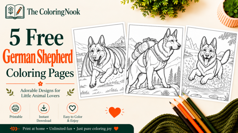 German Shepherd Coloring Pages