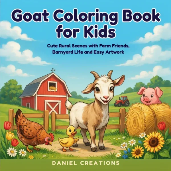 Goat Coloring Book Goat Coloring Book - 40 Pages
