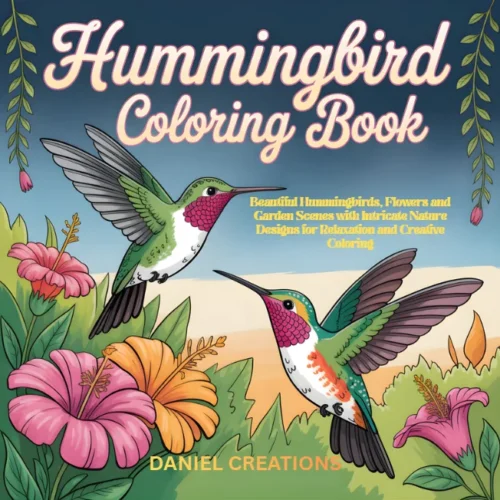 Hummingbird Coloring Book - 40 Pages