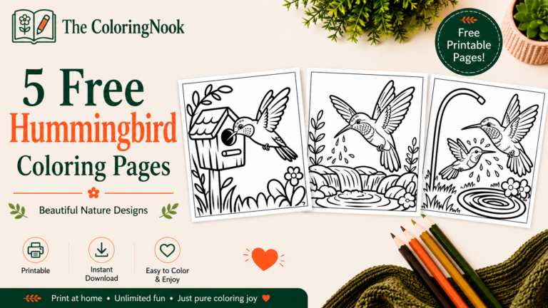 Hummingbird Coloring Pages