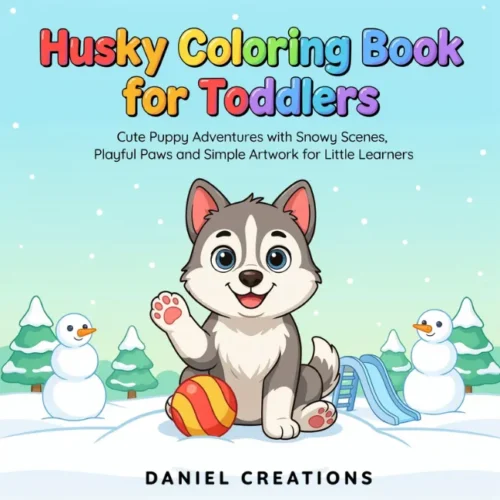 Husky Coloring Book Husky Coloring Book - 40 Pages