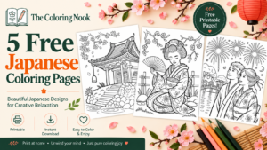 Japanese Coloring Pages