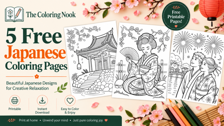Japanese Coloring Pages