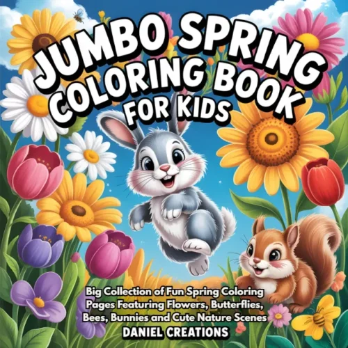 Jumbo Spring Coloring Book - 40 Pages