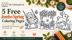 Jumbo Spring Coloring Pages