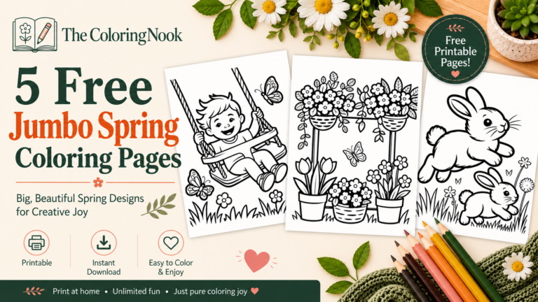 Jumbo Spring Coloring Pages