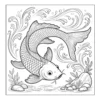 Koi fish swimming in water.