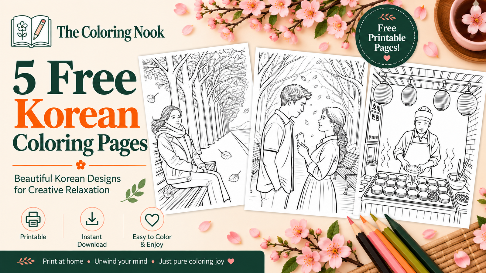 Korean Coloring Pages