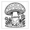 Large spotted mushroom in the grass.