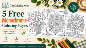 Monochrome Coloring Pages