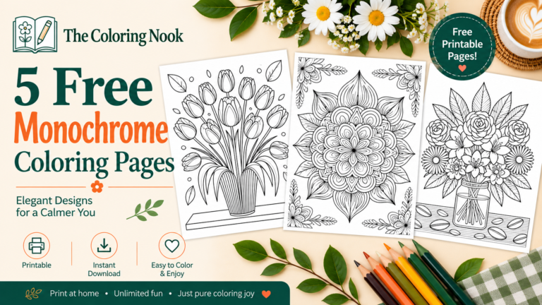 Monochrome Coloring Pages