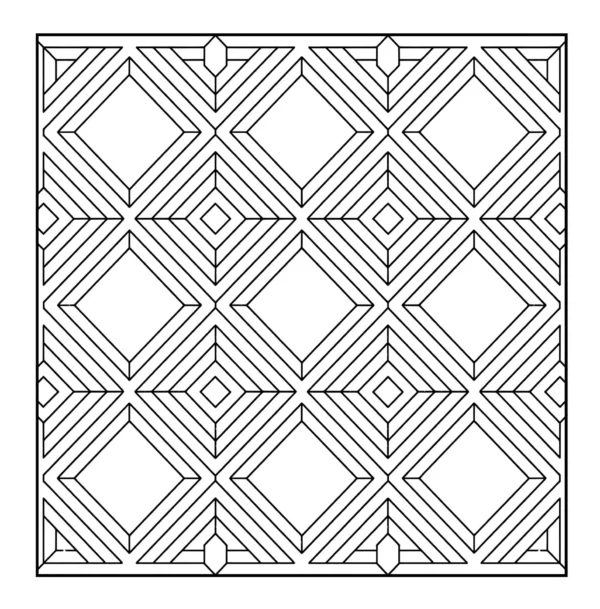 Nested Squares Design Nested squares geometric line art.
