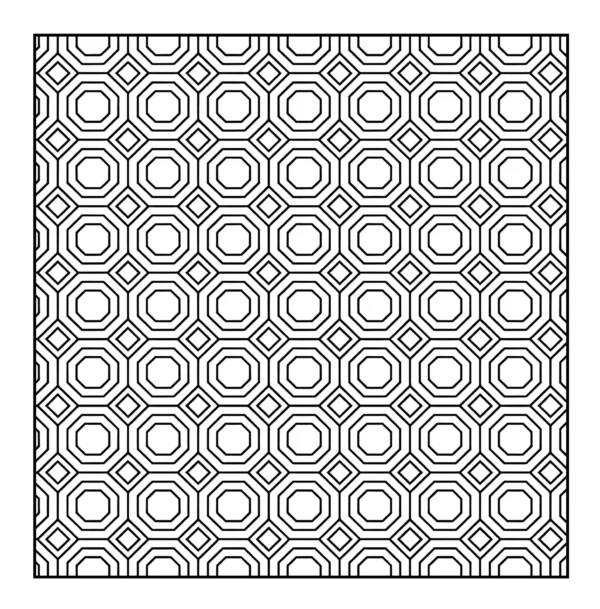 Octagon Grid Pattern Interlocking octagon geometric tile pattern.