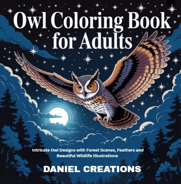 Owl Coloring Book - 40 Pages